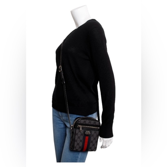 Balenciaga X Gucci The Hacker Project Black Mini Crossbody Bag - Picture 12 of 14